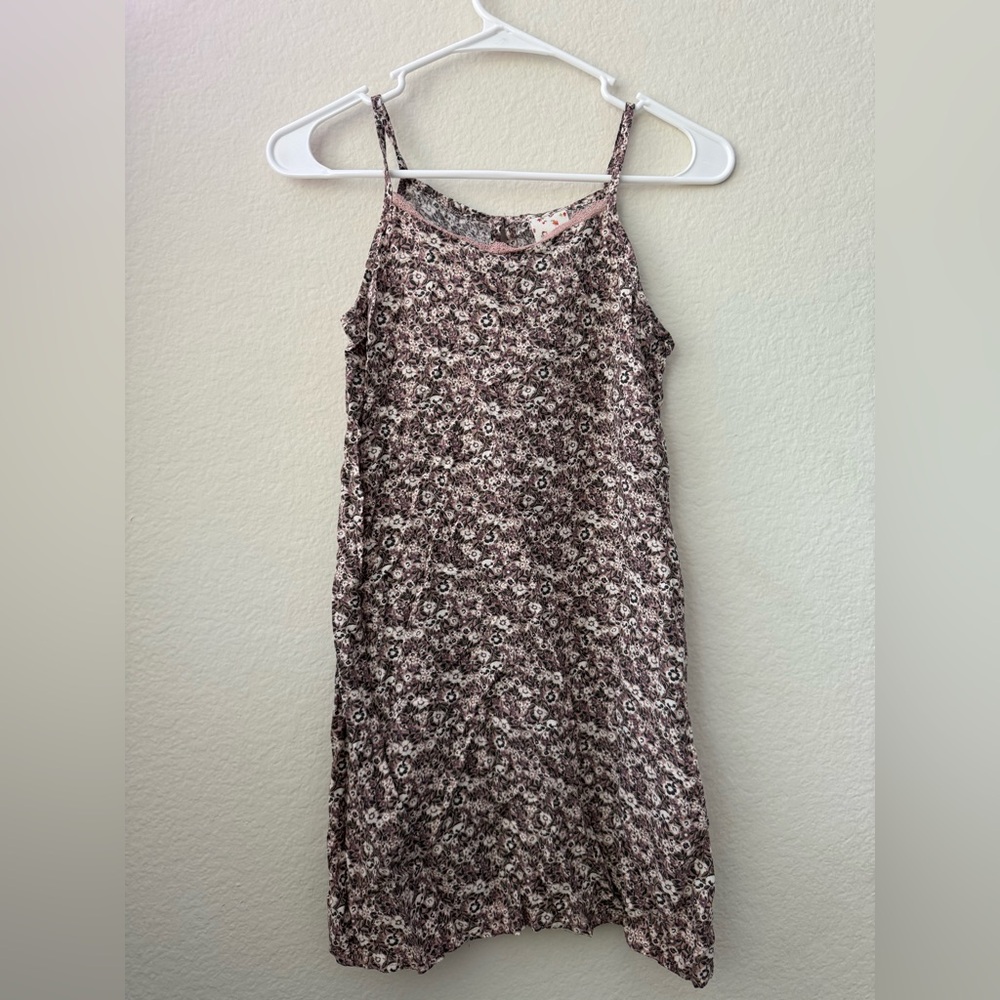 Tilly's Belle Du Jour Floral Pink and Brown Dress